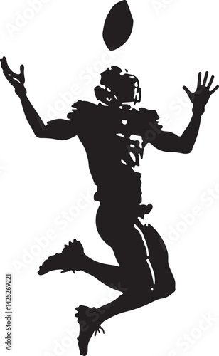 Football Player Silhouette Vector