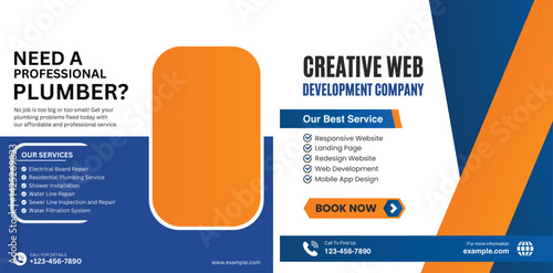 Digital business marketing social media post & web bannerDigital business marketing social media post and web banner