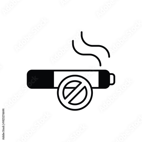 No Smoking icon vector stock illustration