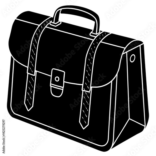 Briefcase   with white background 