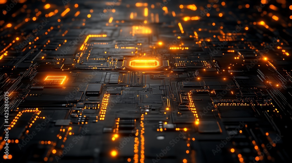 Futuristic Circuit Board Texture Futuristic Circuit Board Texture