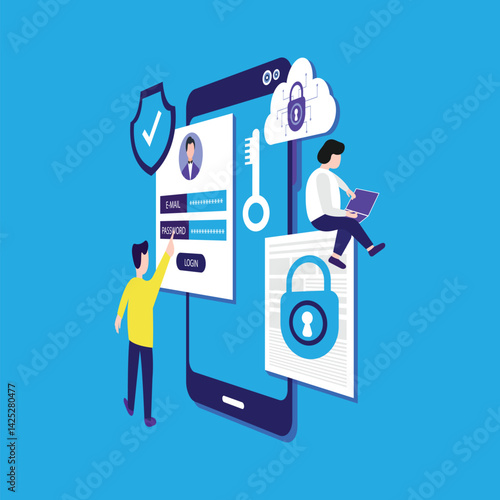 Mobile security data protection concept