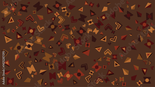 Digital illustration of abstract geometric shapes. Suitable for modern design projects, backgrounds, and contemporary art compositions. Versatile and eyecatching.
