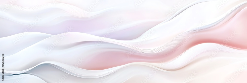 Elegant Flowing Fabric Waves with Soft Pink Hues for Background Elegant Flowing Fabric Waves with Soft Pink Hues for Background