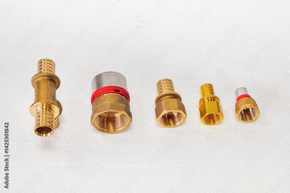 Copper plumbing fittings for connection pipes