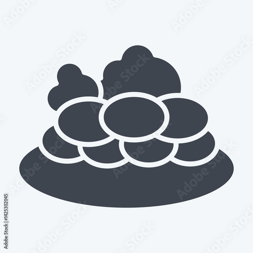 Icon Kazy. related to Kazakhstan symbol. glyph style. design editable