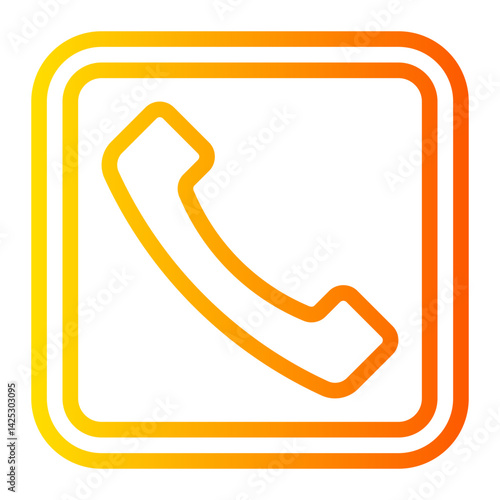 telephone gradient icon