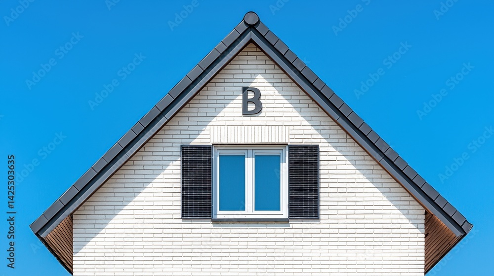 Modern House Architecture with Clear Blue Sky and Unique Design Modern House Architecture with Clear Blue Sky and Unique Design