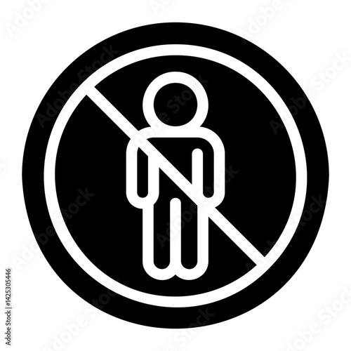 pedestrians glyph icon