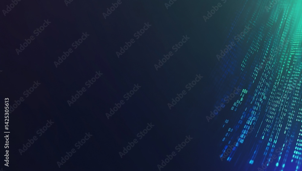 Fototapeta premium Abstract digital art, vibrant colors, flowing lines