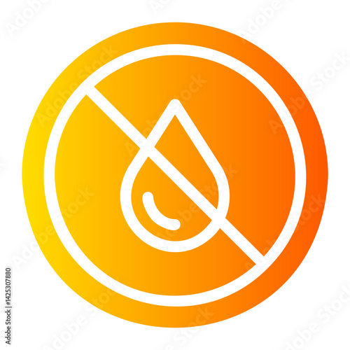 no water gradient icon