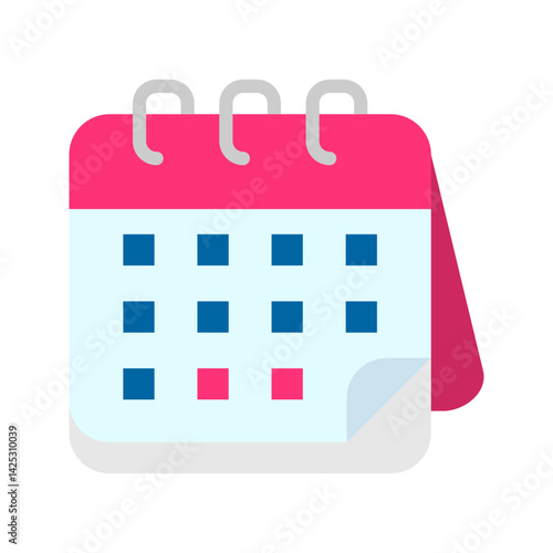 Calender icon vector image. Suitable for mobile apps, web apps and print media.