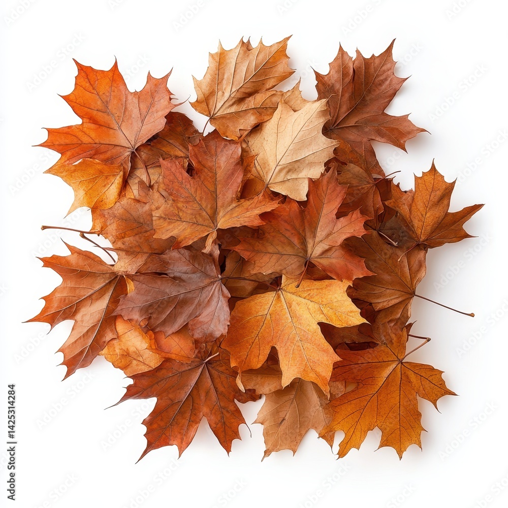 Fototapeta premium Pile of autumn leaves