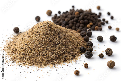 black pepper dark coarse powder