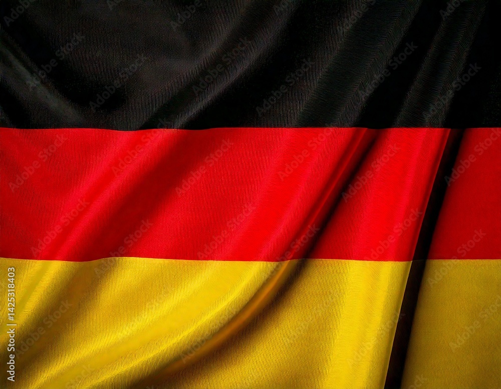 Naklejka premium Germany flag white backround