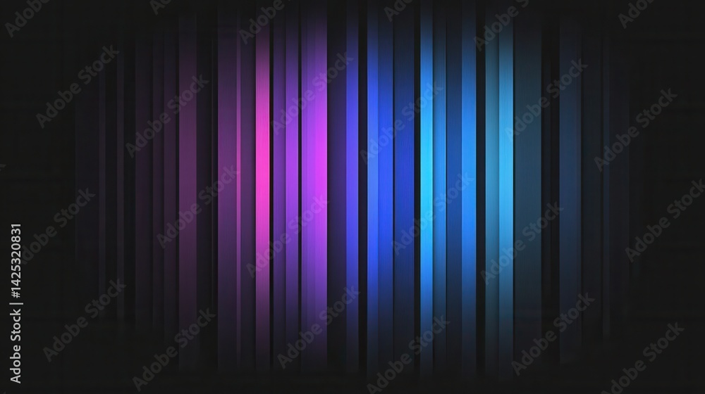 A mesmerizing gradient of vivid blue and purple on a pure black background A mesmerizing gradient of vivid blue and purple on a pure black background