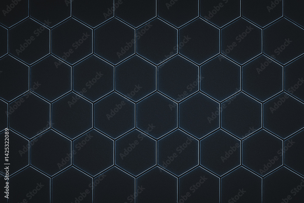 Fototapeta premium Futuristic Hexagon Pattern (16:9)