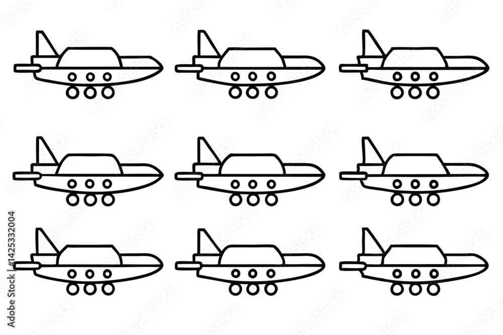 glidecarrier rx11 line art clean geometric vector drawing glidecarrier rx11 line art clean geometric vector drawing