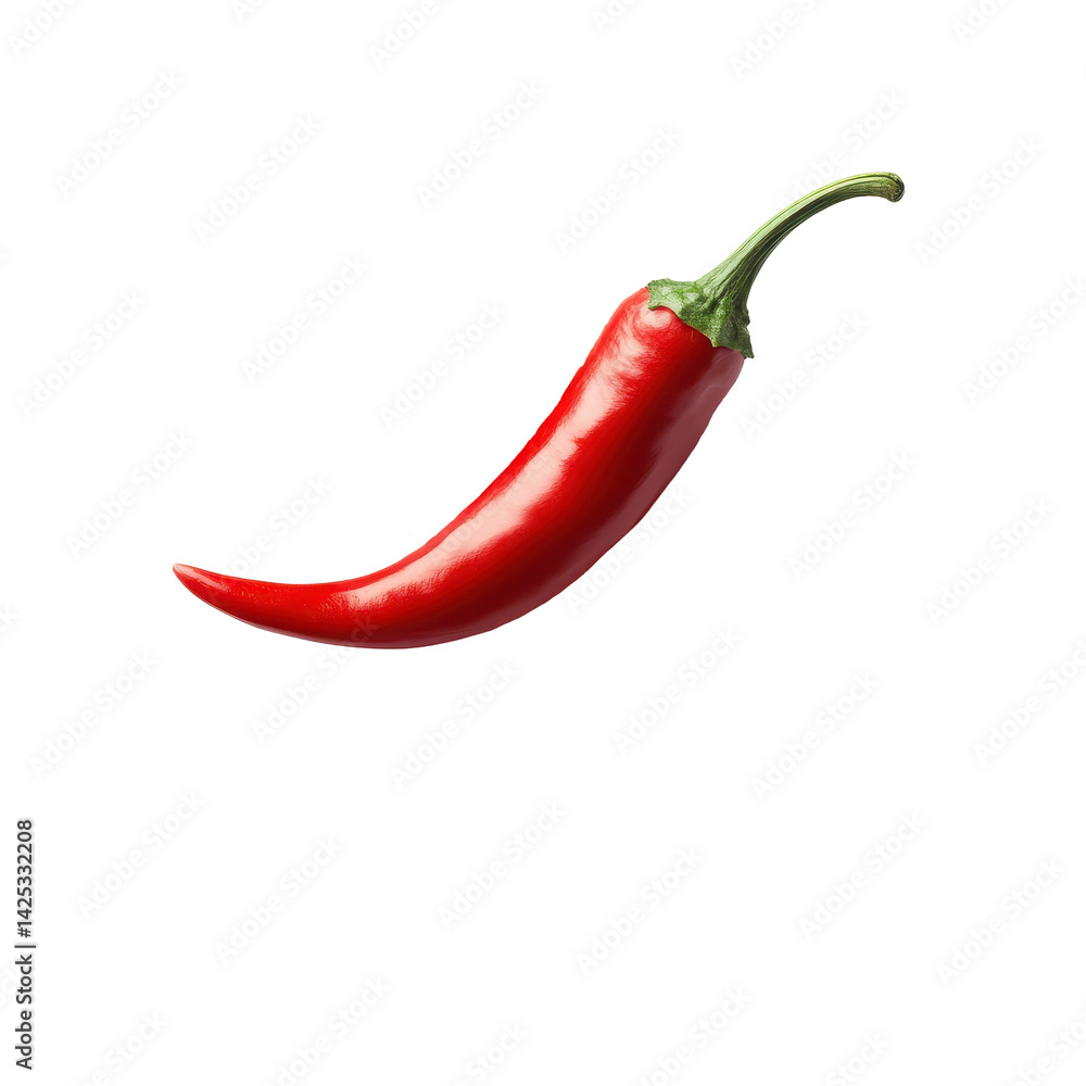 Fresh red chili pepper ready for use in cooking or garnishing dishes Fresh red chili pepper ready for use in cooking or garnishing dishes