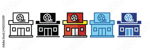 Cinema  Icon Element For Design