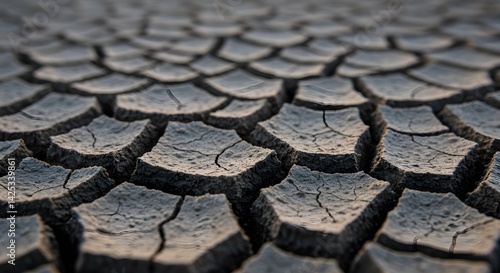 Cracked Dry Soil Landscape