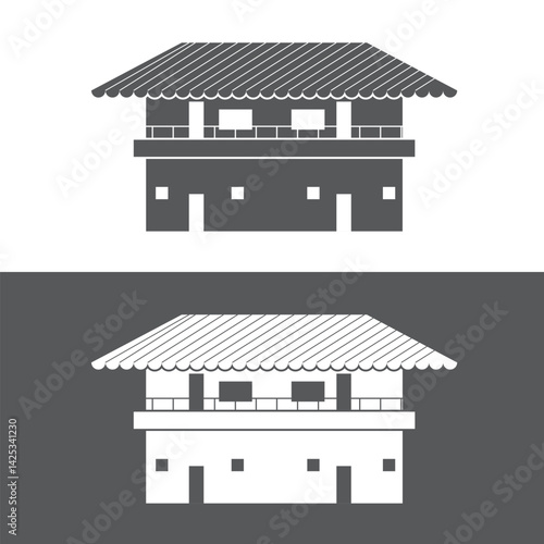 House icon set. Home icon vector, Real estate house icon. vector illustration
