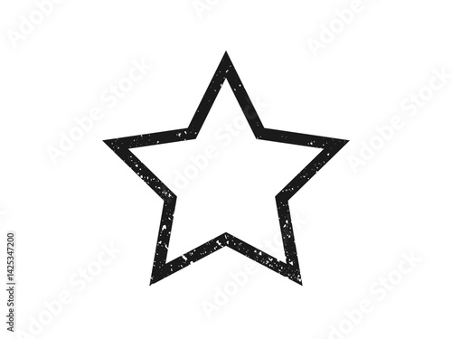 Grunge border in star form
