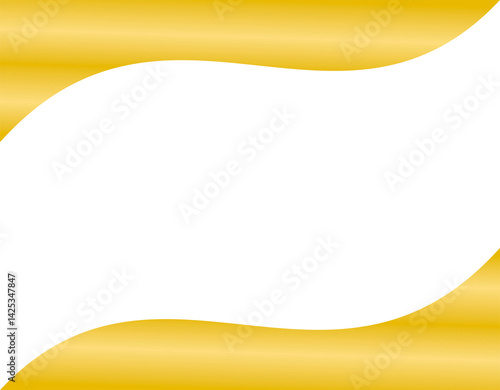 frame border gold design transparent background