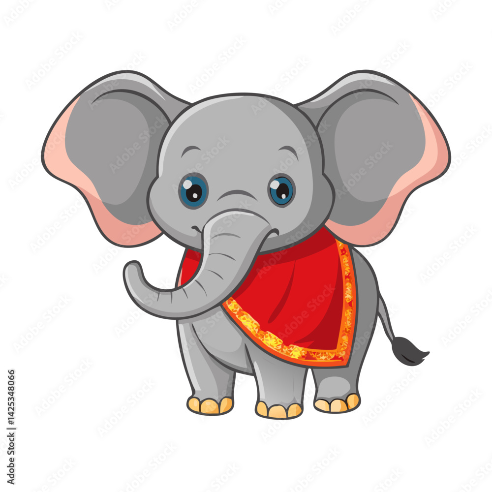 Naklejka premium Elephant: The Majestic Giant of the Animal Kingdom