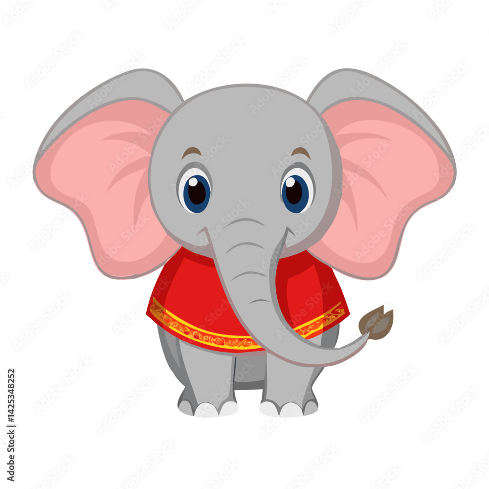 Naklejka premium Elephant: The Majestic Giant of the Animal Kingdom