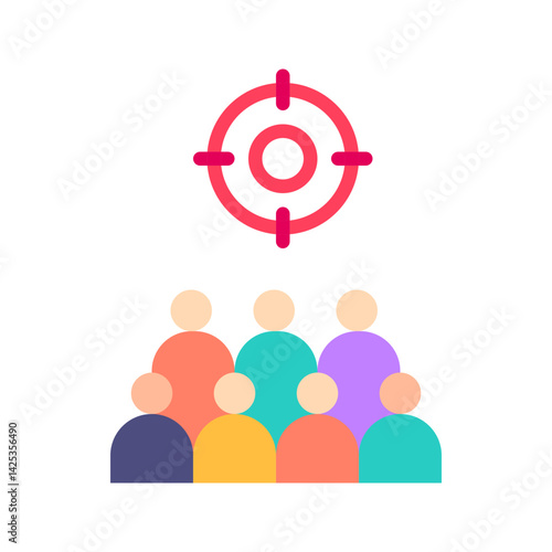 Audience icon vector image. Suitable for mobile apps, web apps and print media.