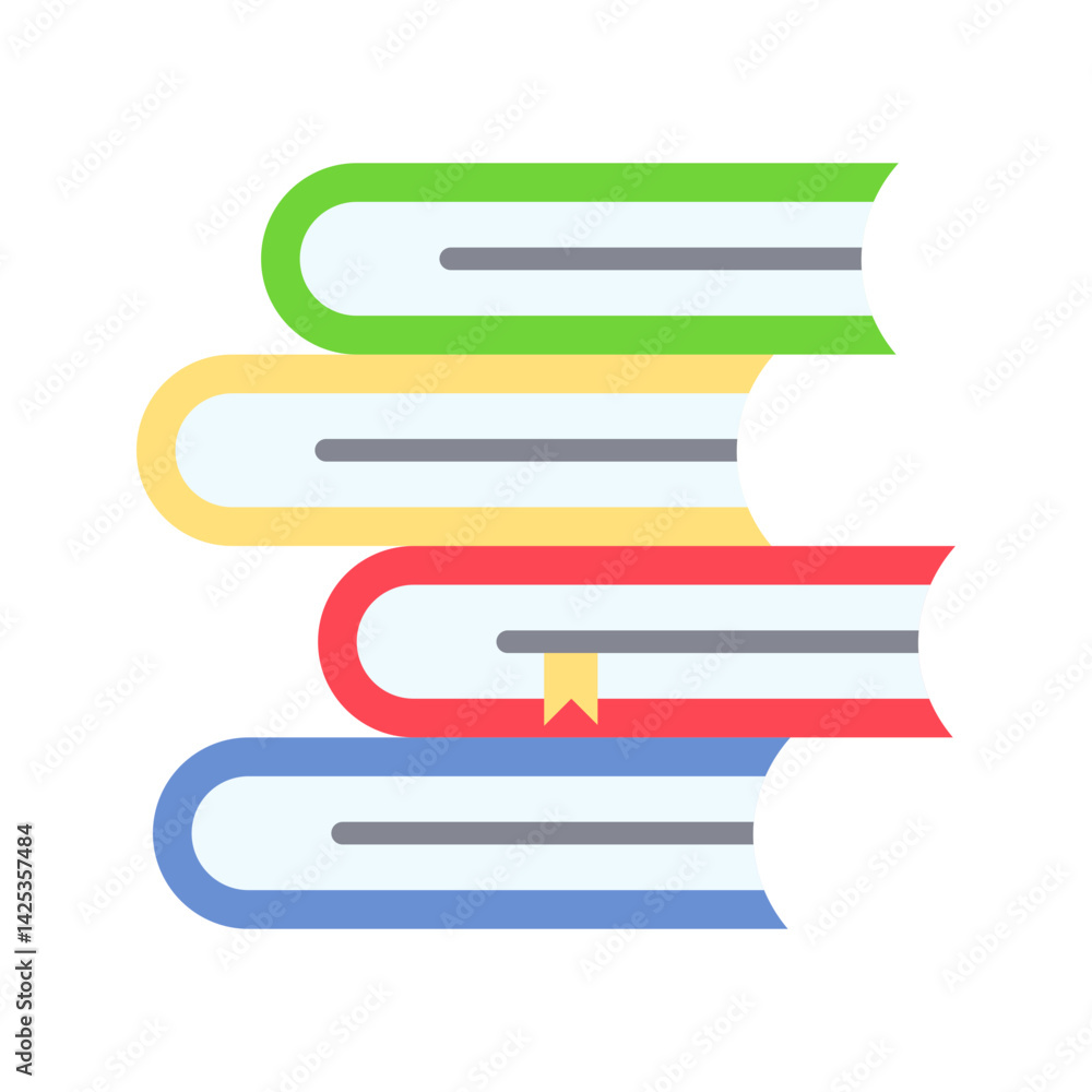 Books Stack icon vector image. Suitable for mobile apps, web apps and print media. Books Stack icon vector image. Suitable for mobile apps, web apps and print media.