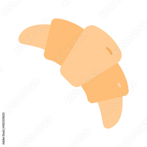 Croissant icon vector image. Suitable for mobile apps, web apps and print media.