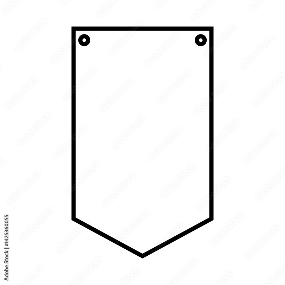 Banner bunting birthday party icon vector. bunting banner illustration sign or symbol. Banner bunting birthday party icon vector. bunting banner illustration sign or symbol.