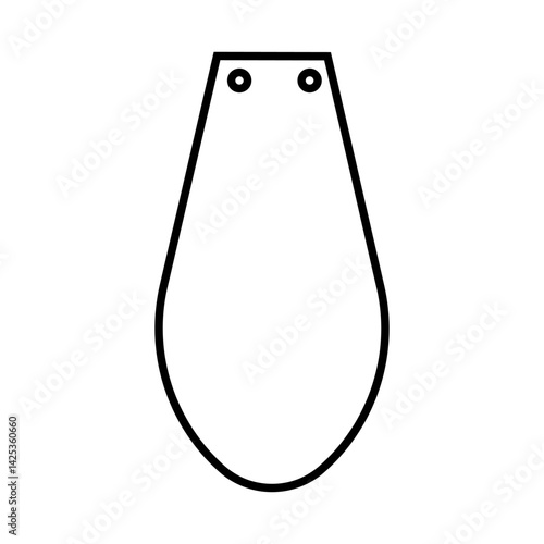 Banner bunting birthday party icon vector. bunting banner illustration sign or symbol.
