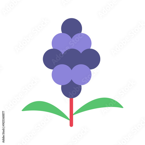 Hyacinth icon vector image. Suitable for mobile apps, web apps and print media.