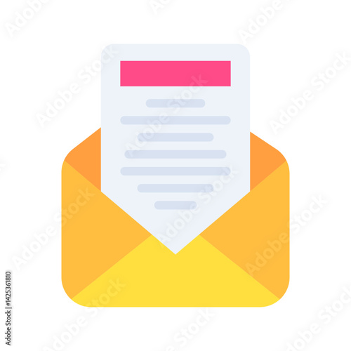 Mail icon vector image. Suitable for mobile apps, web apps and print media.