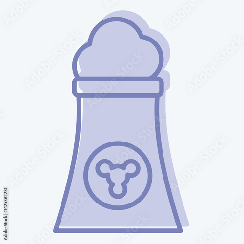 Icon GEO Thermal. related to Civil Engineering symbol. two tone style. editable