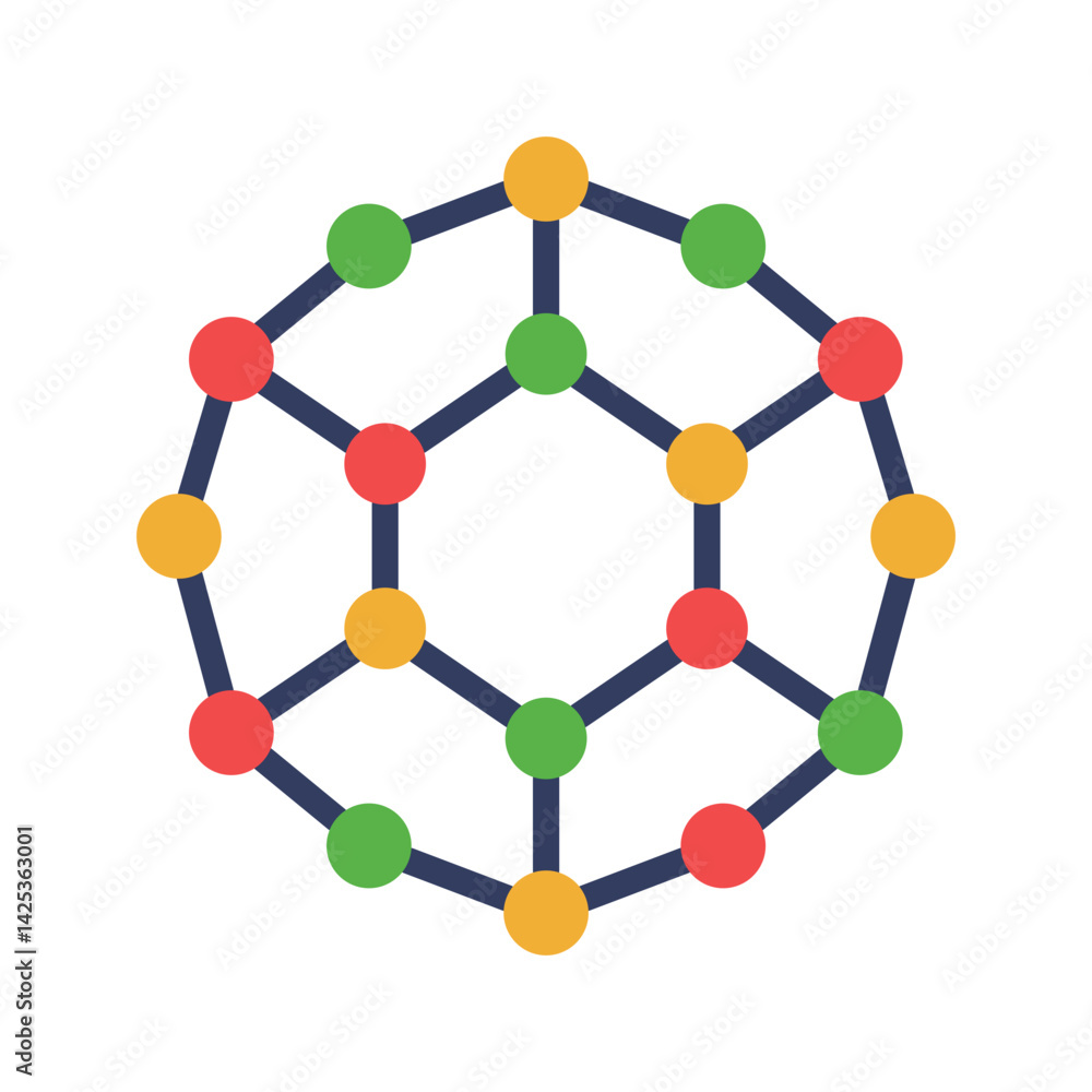 Nanoparticle icon vector image. Suitable for mobile apps, web apps and print media. Nanoparticle icon vector image. Suitable for mobile apps, web apps and print media.