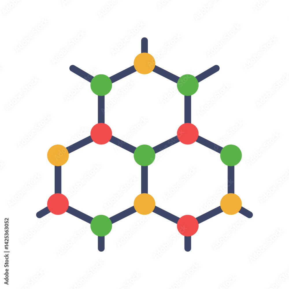 Nanotechnology icon vector image. Suitable for mobile apps, web apps and print media. Nanotechnology icon vector image. Suitable for mobile apps, web apps and print media.