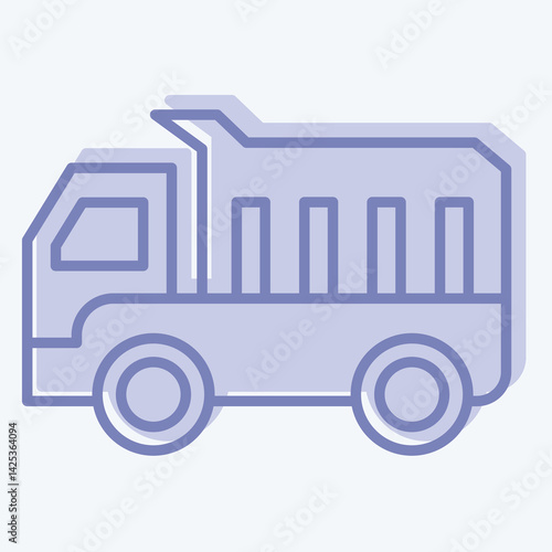Icon Platform Scale. related to Civil Engineering symbol. two tone style. editable