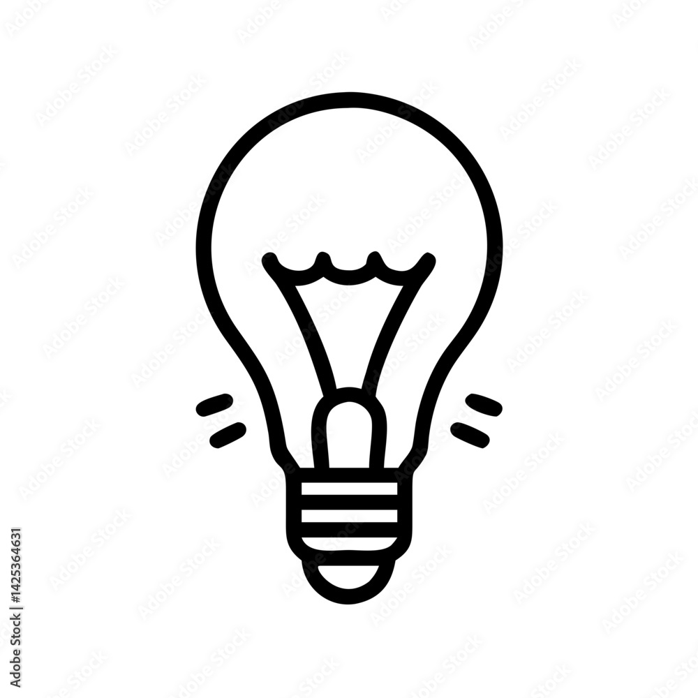 Icon of a Light Bulb Icon of a Light Bulb
