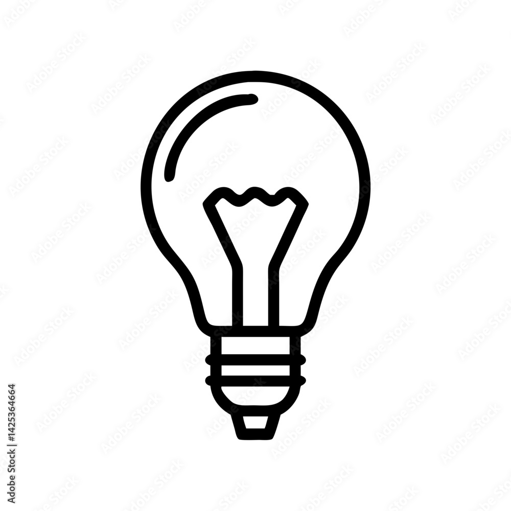 Icon of a Light Bulb Icon of a Light Bulb