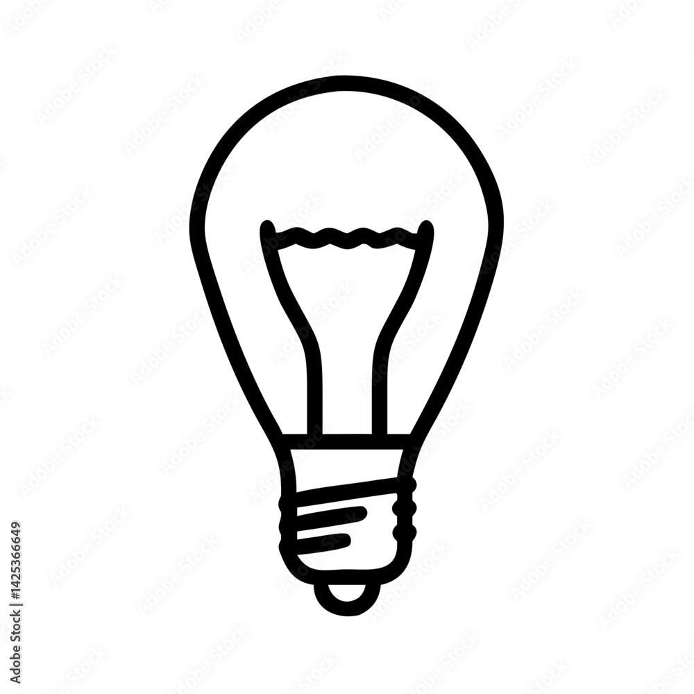 Icon of a Light Bulb Icon of a Light Bulb