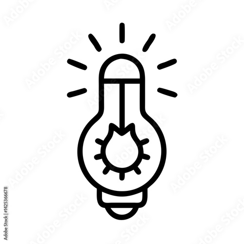 Icon of a Light Bulb