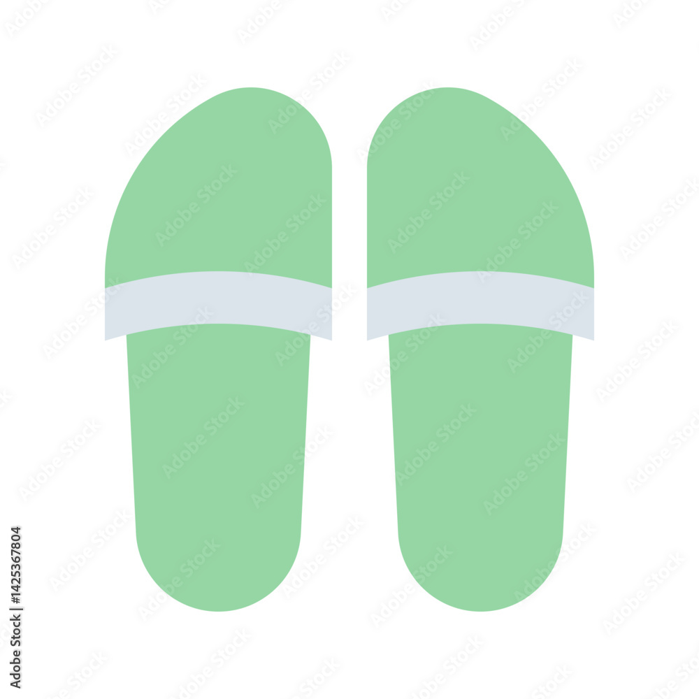 Slippers icon vector image. Suitable for mobile apps, web apps and print media. Slippers icon vector image. Suitable for mobile apps, web apps and print media.