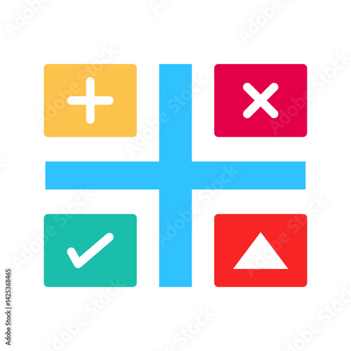 SWOT icon vector image. Suitable for mobile apps, web apps and print media.