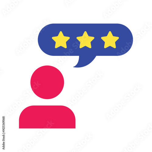 Verbal Feedback icon vector image. Suitable for mobile apps, web apps and print media.