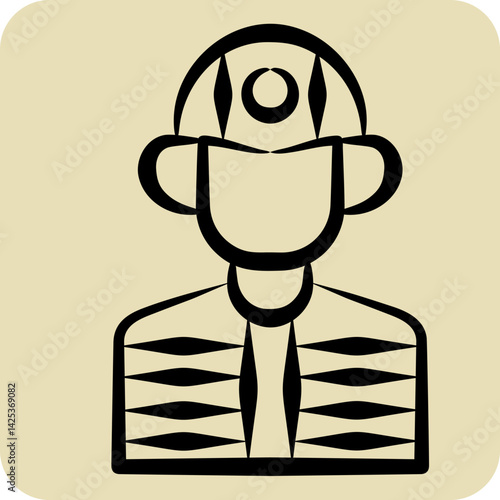 Icon Builder. related to Civil Engineering symbol. hand drawn style. design editable