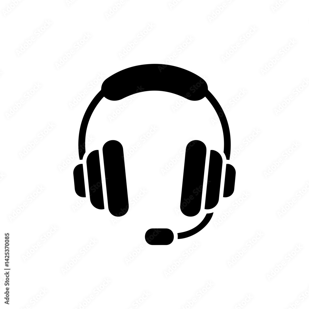 Gaming Headset with Microphone Representing Gaming Audio Devices Gaming Headset with Microphone Representing Gaming Audio Devices